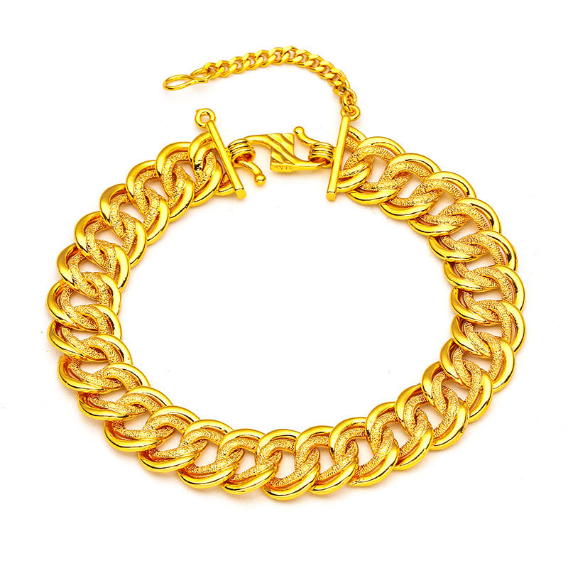 Gold-plated Women's Fashion Sand Gold Jewelry Boss Bracelet