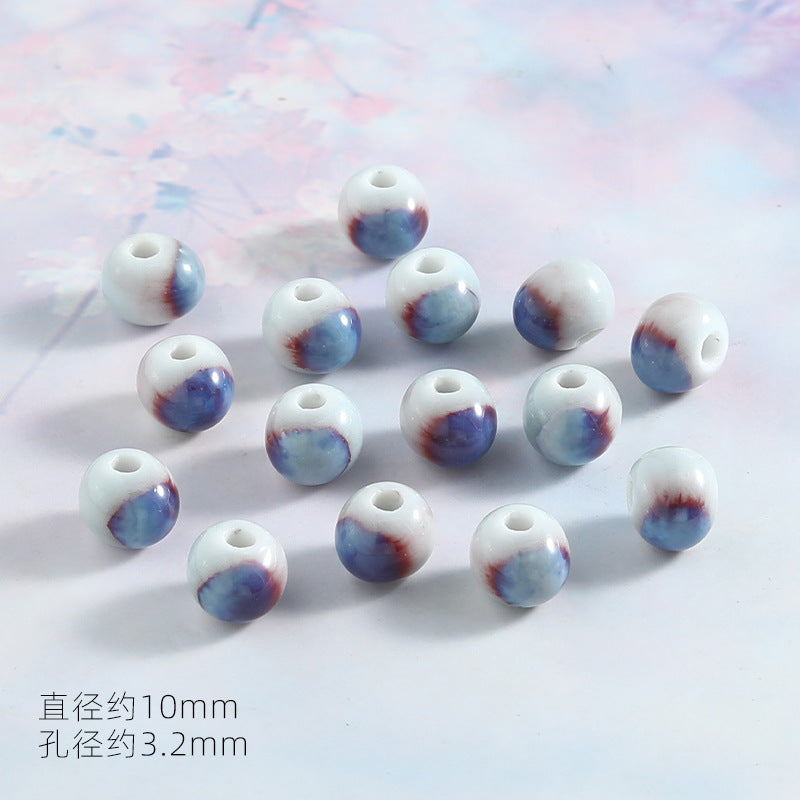 Ocean Wind Ceramic Beads Rabbit Conch Cat Claws Beaded Accessories Handmade Material DIY Loose Beads Bracelet Accessories