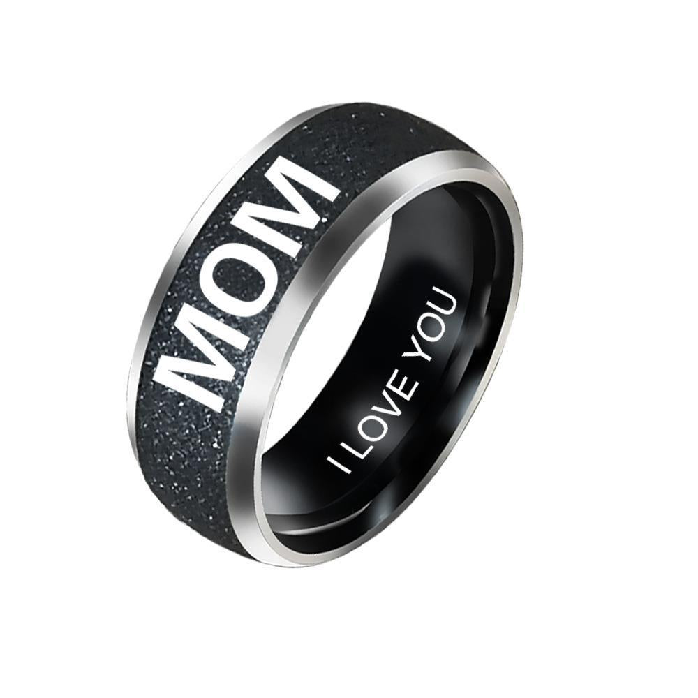 European and American Mother's Day Gift Accessories Family Couple Family Ring DAD MOM SON DAUGHTER