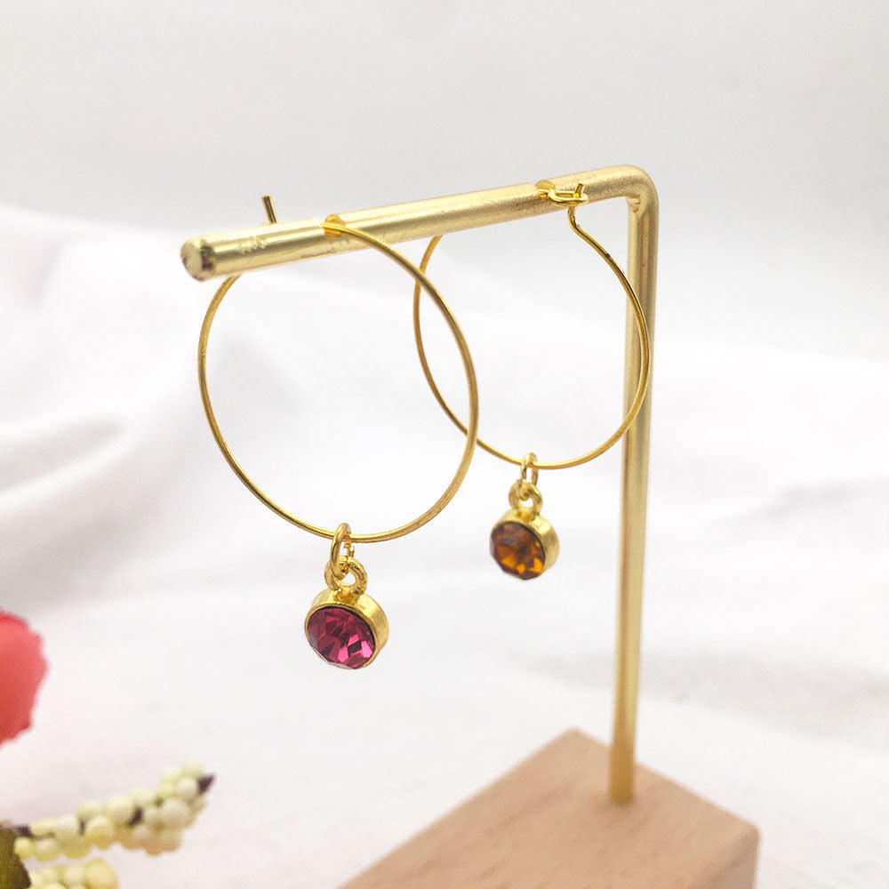 Alloy Diamond Twelve Birthday Stone Small Pendant Star Stone Lucky Stone Birthday Stone DIY Pendant 7mm Jewelry Accessories