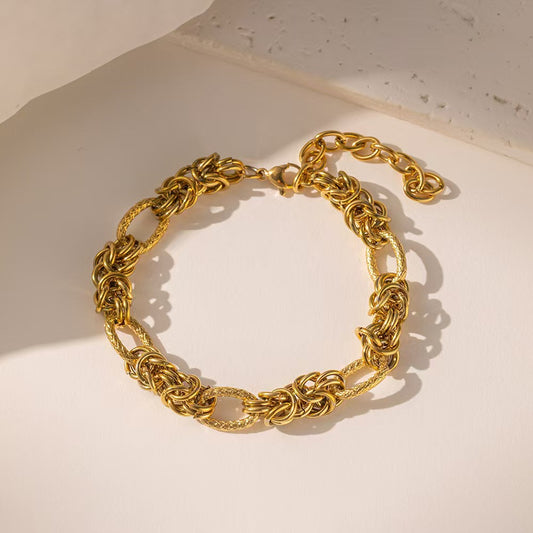 European and American Trend Retro Cold Wind Stainless Steel Accessories Fashion Hip Hop Street Titanium Steel Bracelet Women's Jewelry Women