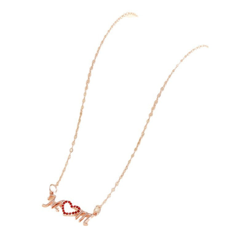 Thanksgiving Classic Love Mother's Day Pendant Gift for Mama Holiday Mother Necklace