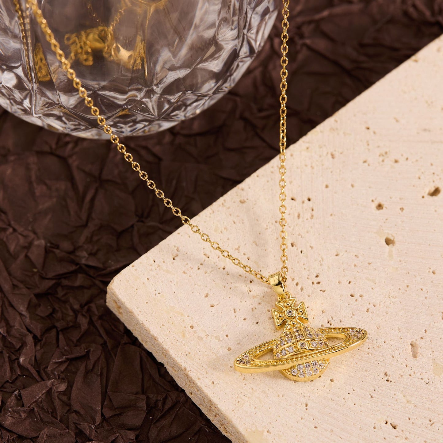 Summer New Titanium Steel Non-fading Versatile Necklace Light Luxury Simple Pendant Women's Necklace