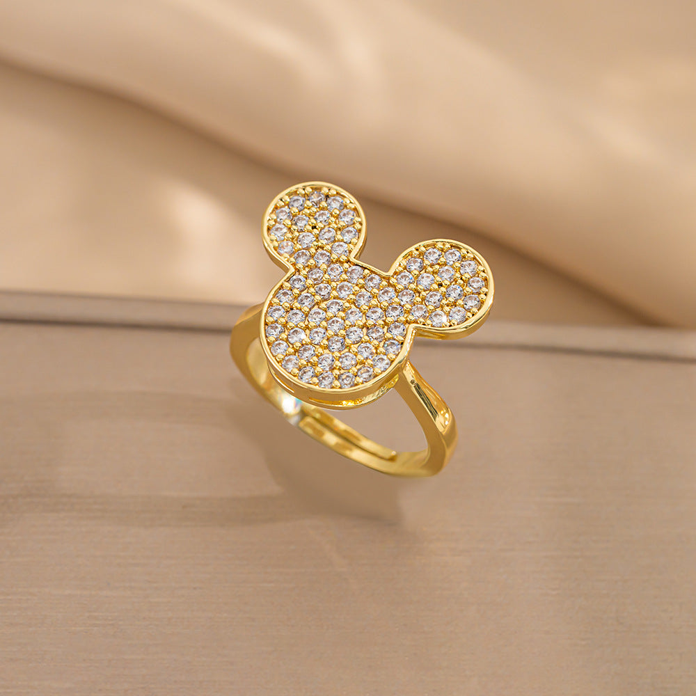 European and American Fashion Retro Niche Light Luxury High Sense Personalized Opening Ring Fashion Jewelry Factory Direct Sales