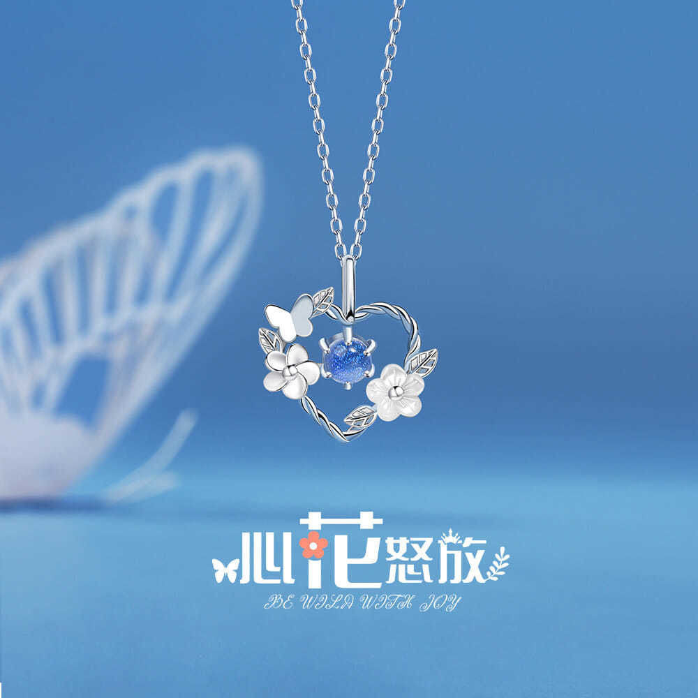 Summer Silver Titanium Steel Non-fading Necklace Women's Fashion Light Luxury Pendant Girls Necklace