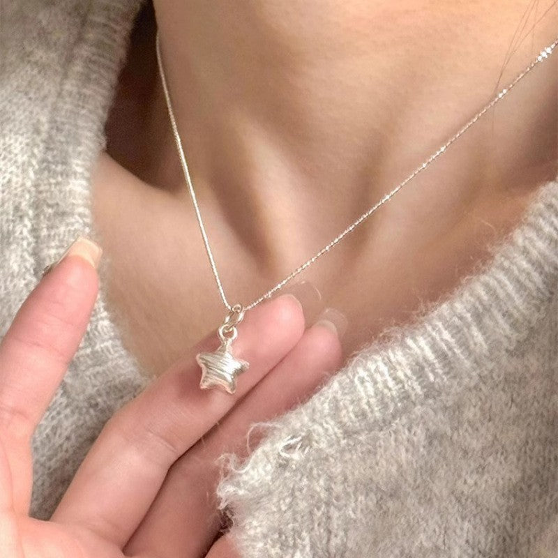 S925 Sterling Silver Premium Butterfly Necklace Gift Ins Female Niche Cold Wind Light Luxury Personalized Fashion Internet Celebrity Pendant