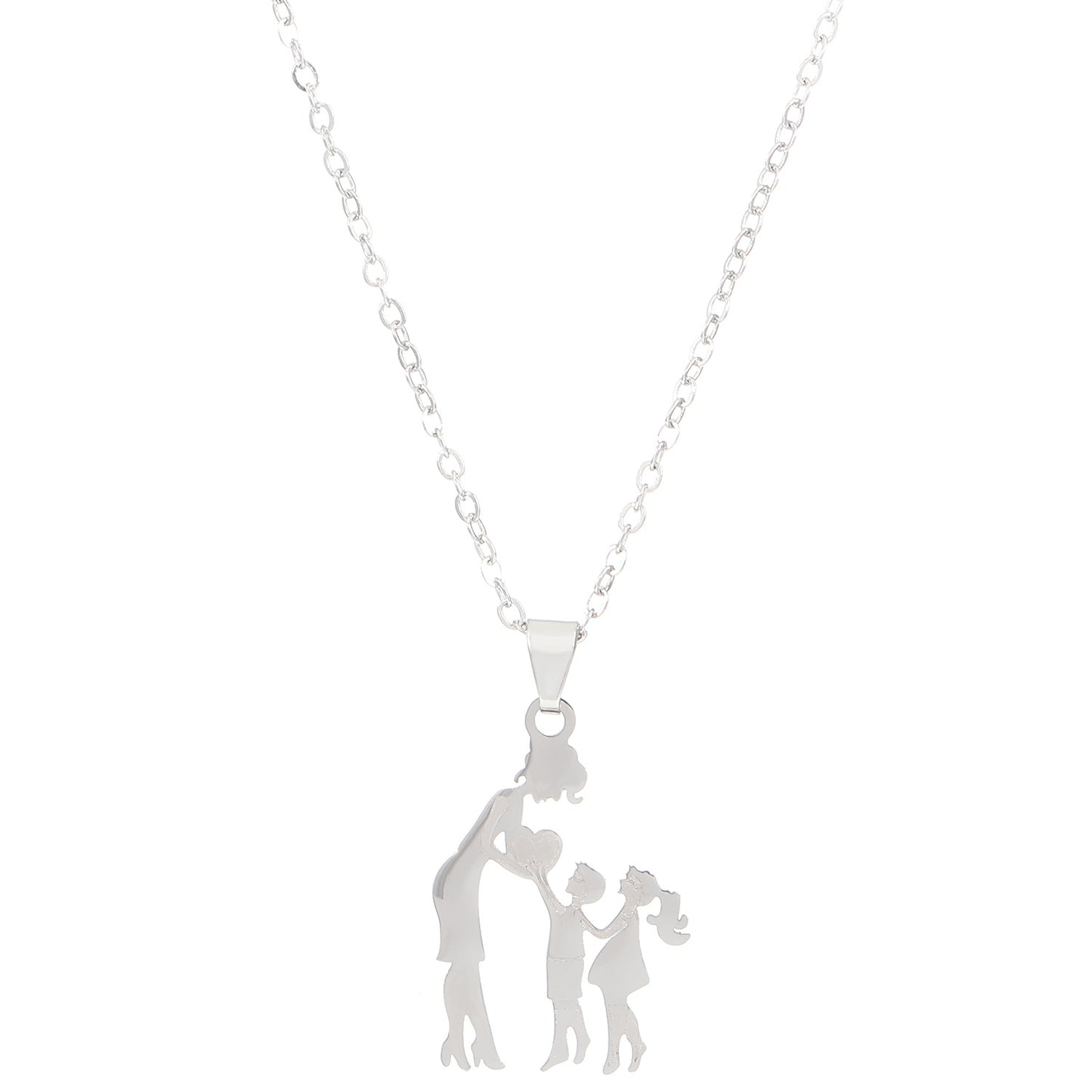European and American Mama Mother Stainless Steel Letter Necklace Mother's Day Jewelry Female Wholesale