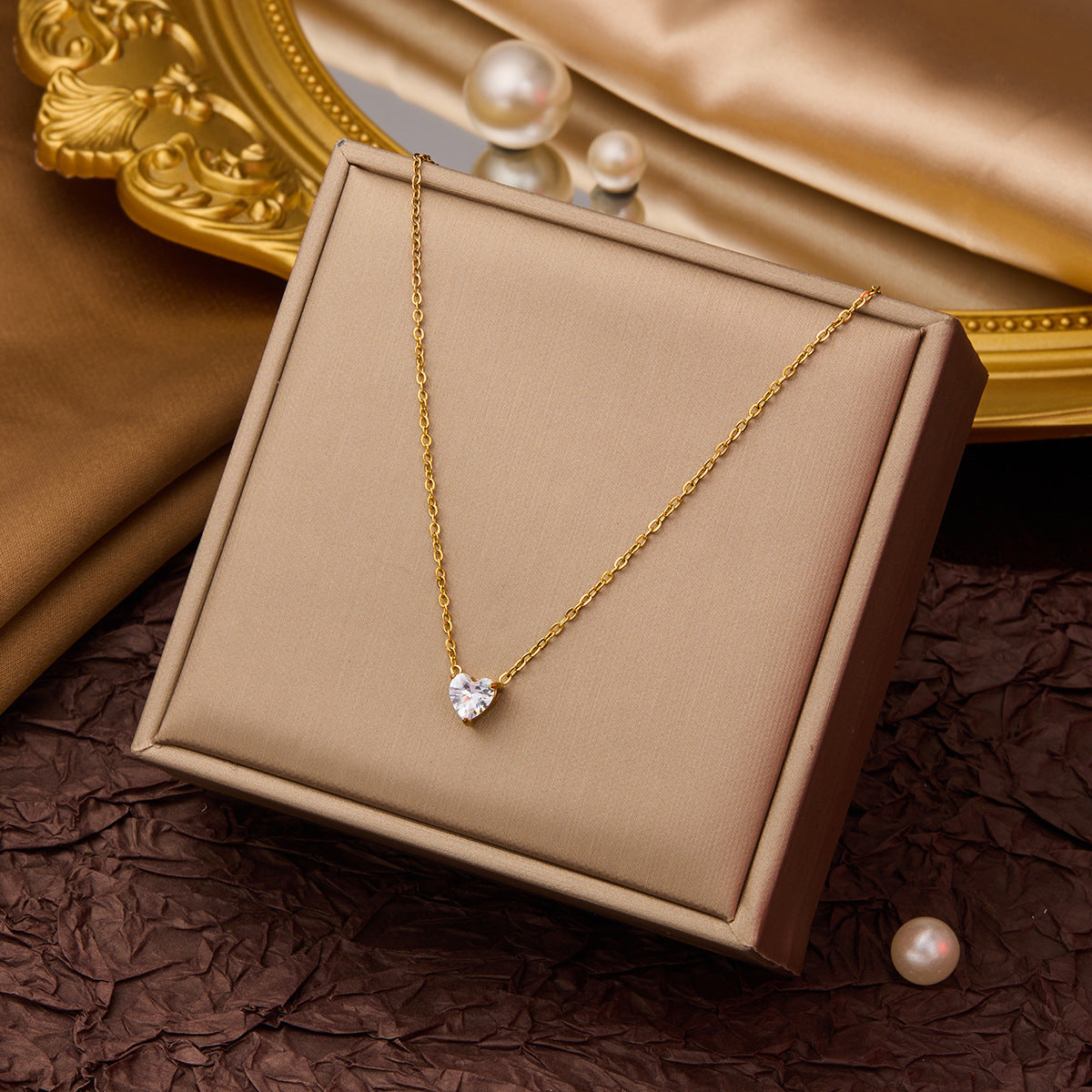 INS Style Titanium Steel Necklace Women's Premium Light Luxury Versatile Clavicle Chain