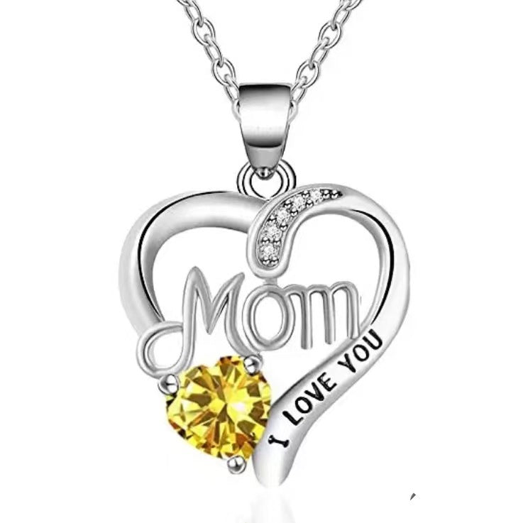I Love You Necklace MOM Letter European and American Fashion Love Necklace Mother's Day Gift