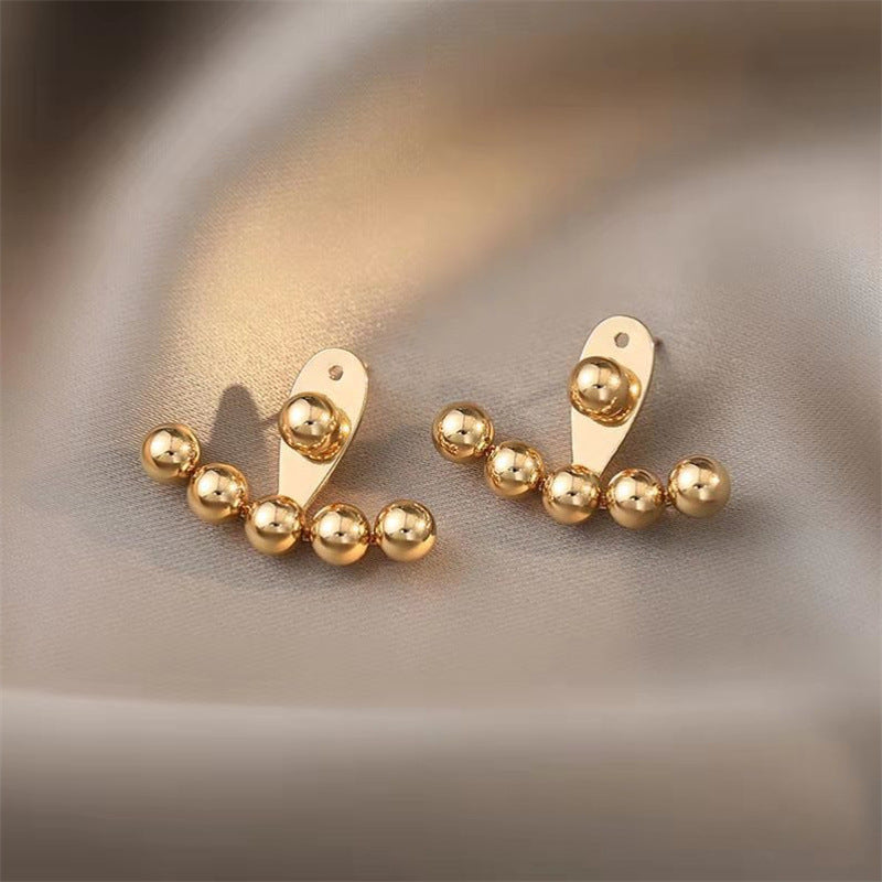 S925 Silver Needle Earrings Women's New Trendy Versatile Temperament Earrings Internet Celebrities Korean Ins Simple Personality Earrings Earrings