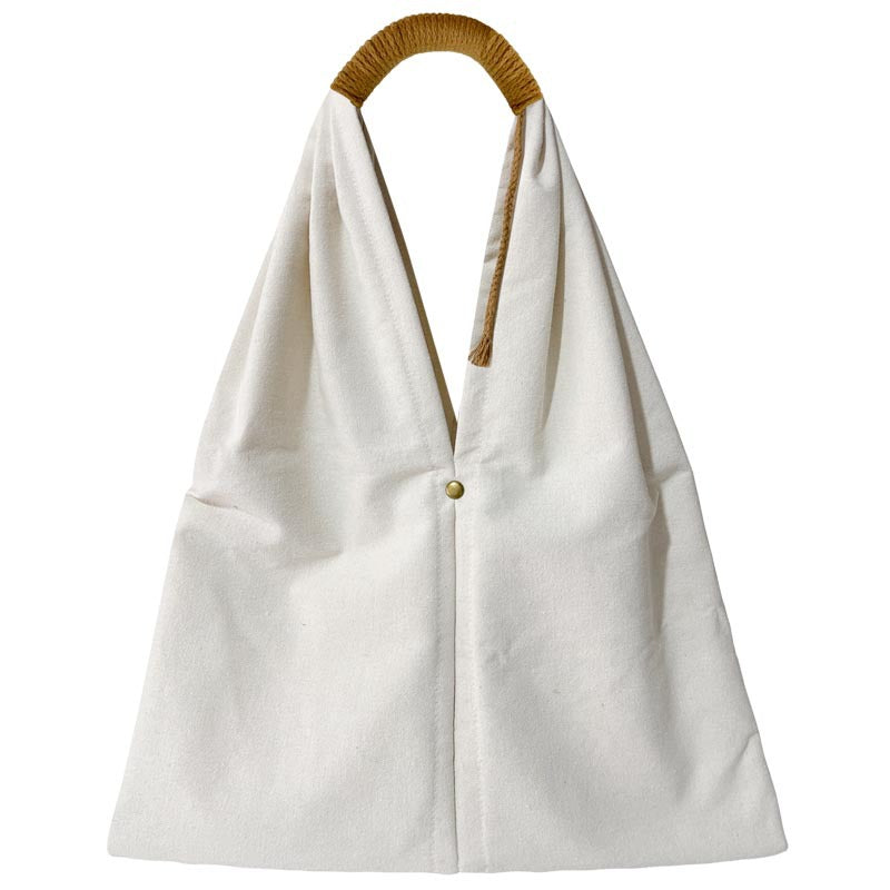 Factory Direct Sales Solid Color Canvas Bag 2025 Large Capacity Orchid Pavilion Sequence Calligraphy Bag College Wind Tote Bag