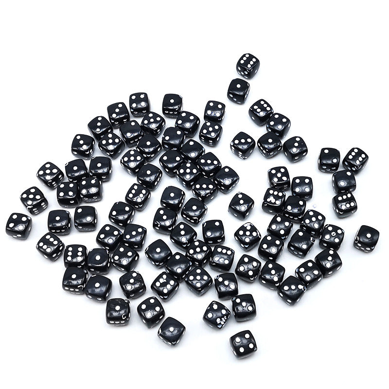 Accessories 8mm Acrylic Mahjong Dice Beaded Oblique Hole Dice Loose Beads DIY Material Bracelet Necklace Bracelet