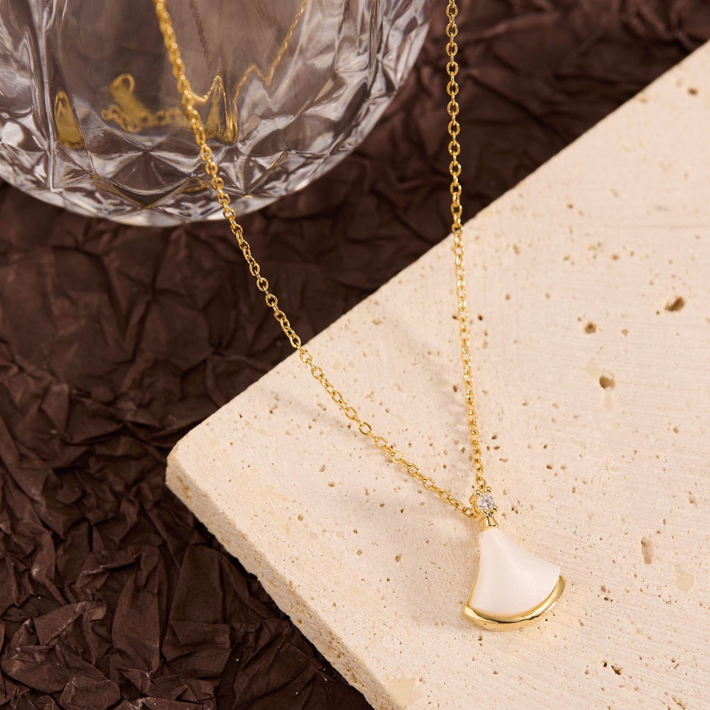 Summer New Titanium Steel Non-fading Versatile Necklace Light Luxury Simple Pendant Women's Necklace