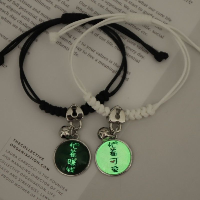 Popular Luminous Bracelet Female Student Two Girlfriends Friendship Korean Version Fashion Luminous Bracelet Male and Female Couples