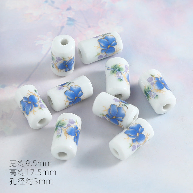 Ocean Wind Ceramic Beads Rabbit Conch Cat Claws Beaded Accessories Handmade Material DIY Loose Beads Bracelet Accessories