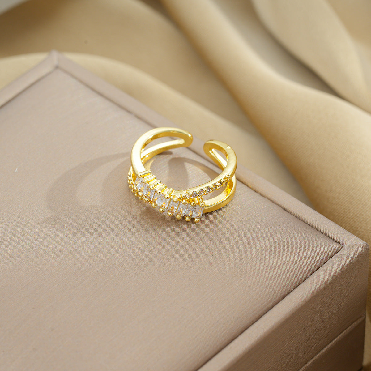 European and American Fashion Retro Niche Light Luxury High Sense Personalized Opening Ring Fashion Jewelry Factory Direct Sales