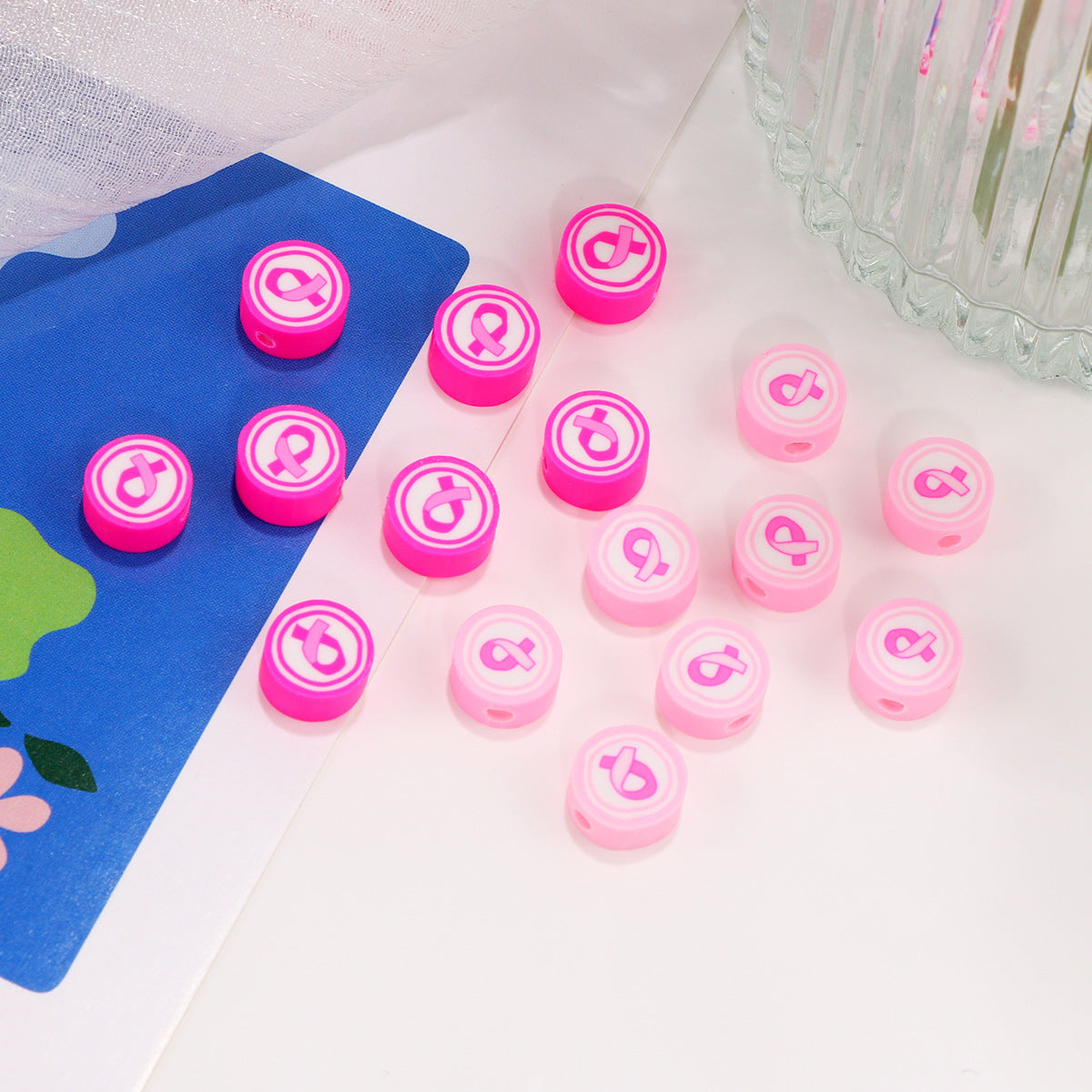 Accessories, Soft Pottery Silk Scarves, Ribbons, Streamers, Loose Beads, Beaded Handmade DIY Material, Bracelets, Necklaces.