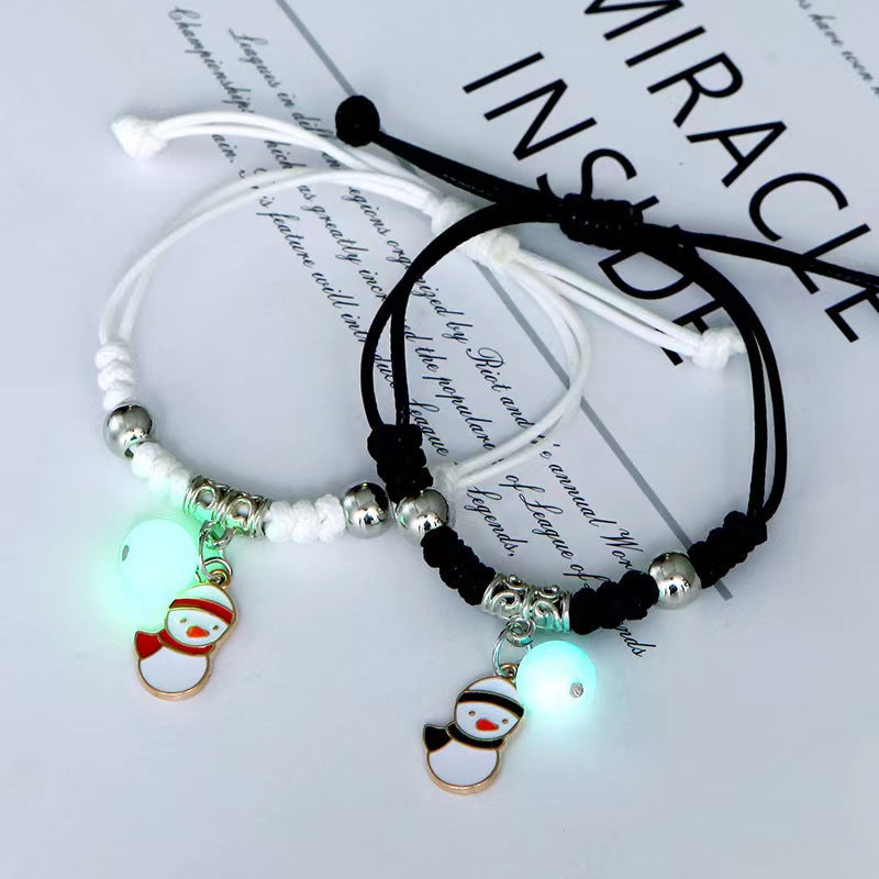 Popular Luminous Bracelet Female Student Two Girlfriends Friendship Korean Version Fashion Luminous Bracelet Male and Female Couples