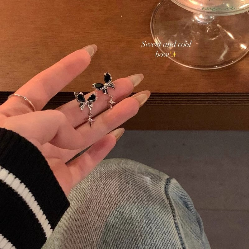 925 Silver Needle Pearl Zircon Earrings Women's High-end Sense Niche Temperament Cold Wind Mori Earrings Ear Jewelry Wholesale