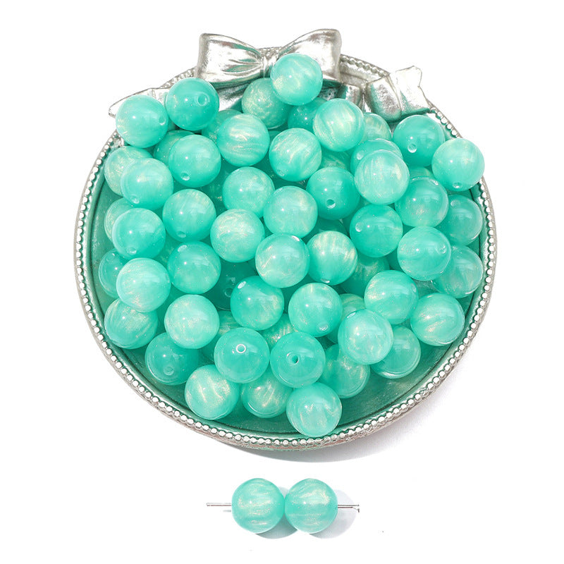 Wholesale Resin Streamer Gilt Gold Star Empty Imitation Cat's Eye Beads Beaded DIY Handmade Bracelet Necklace Loose Bead Accessories