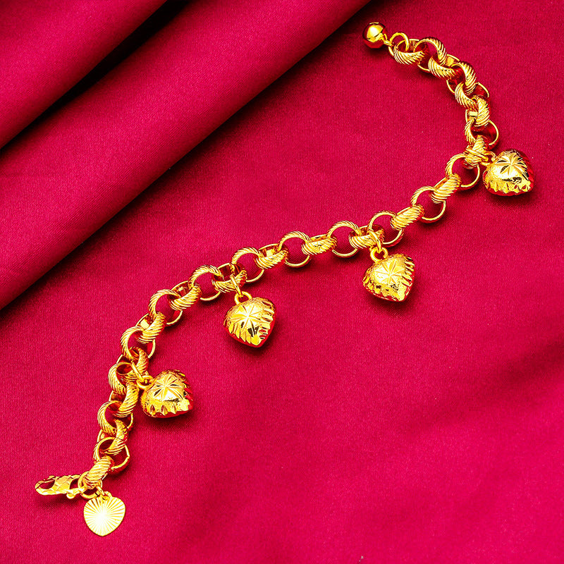 Vietnamese Sand Gold Girls Fashion Hollow Bracelet Bracelet