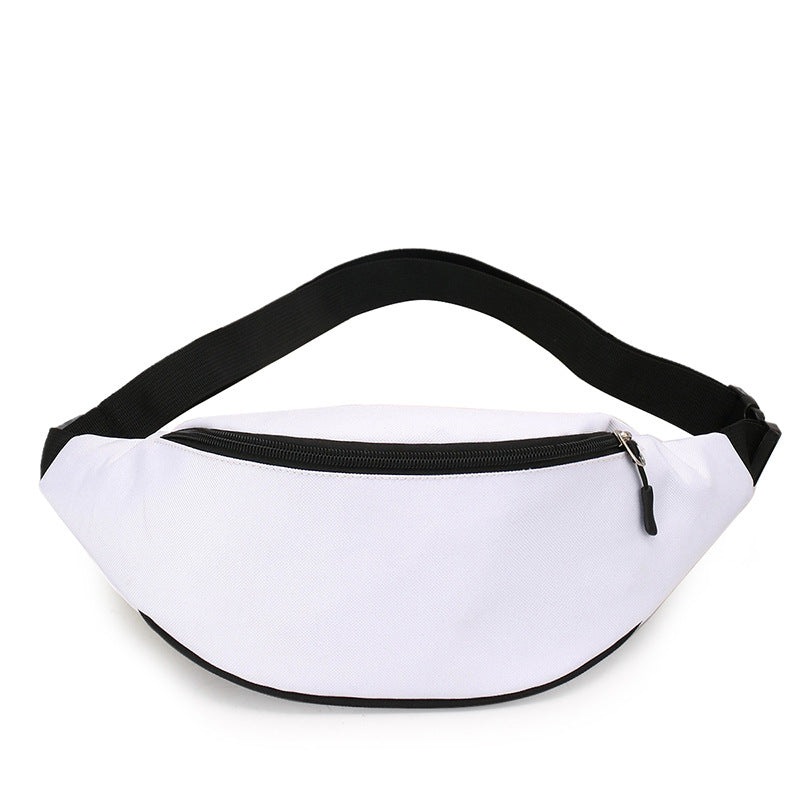 New Simplified Sports Mobile Phone Fanny Pack Men's Simple Korean Shoulder Messenger Bag Women's Solid Color Close-fitting Breast Bag