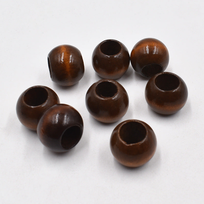 DIY Jewelry Accessories 20MM Large Hole Lotus Wood Beads, Hemu Round Beads, Wooden Beads Loose Beads, Wooden Beads Beaded Accessories