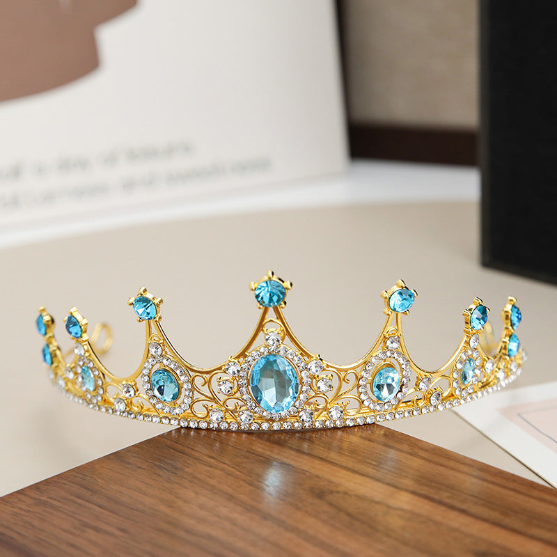 Crown Tiara Children's Princess Pink Diamond Birthday Crown Crystal Headband