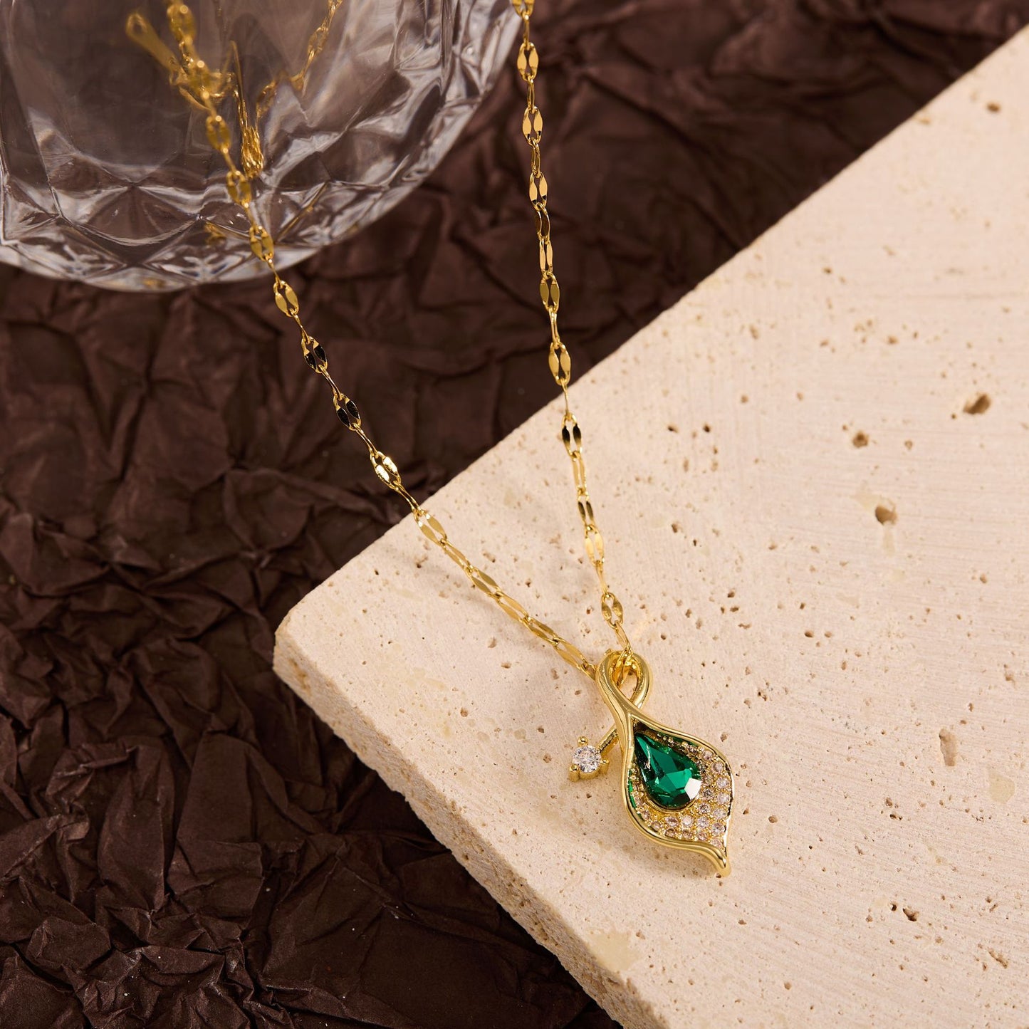 Summer New Titanium Steel Non-fading Versatile Necklace Light Luxury Simple Pendant Women's Necklace