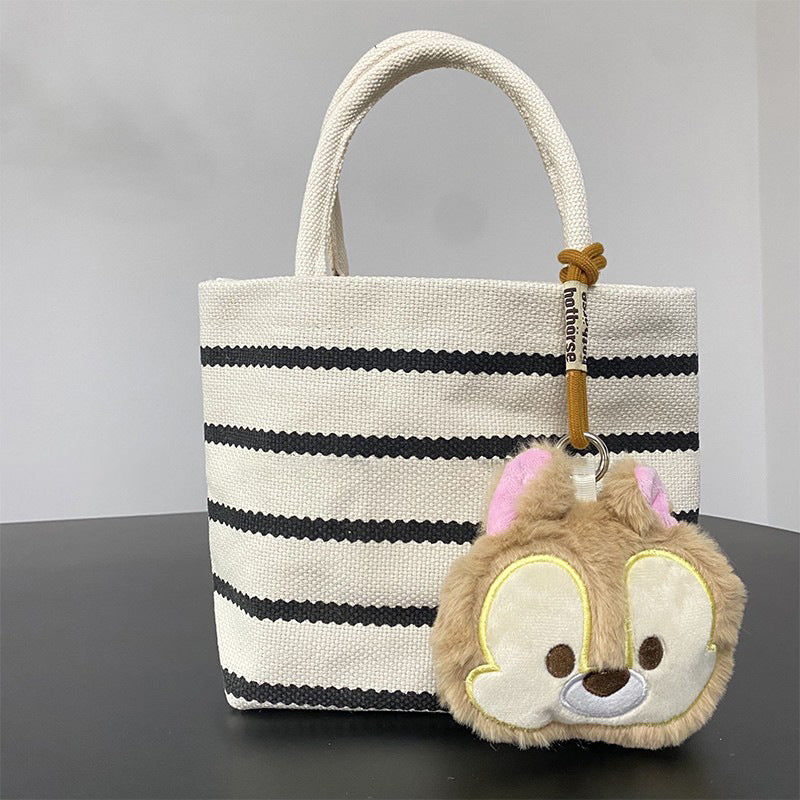 Mini Tote Bag Women's 2025 New Literary and Simple Canvas Hand Carry Lunch Box Bag Versatile Shoulder Bag