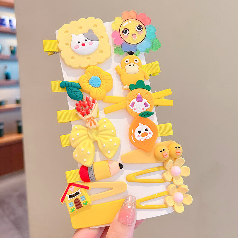 Children's Korean Version Baby Hairpin Cute Cartoon Hairpin