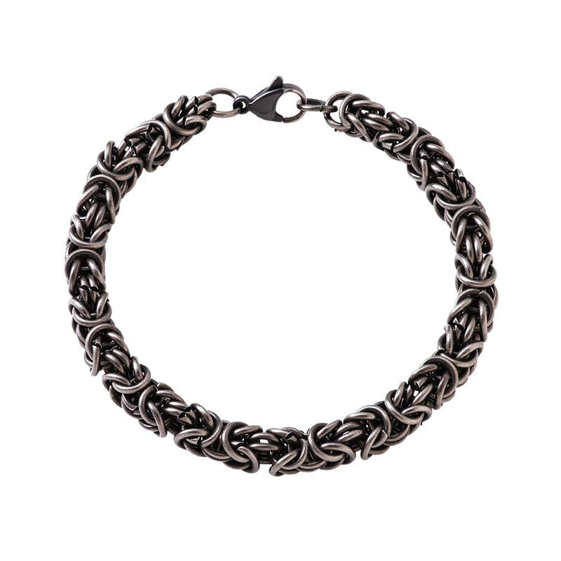 Titanium Steel Jewelry Korean Version of Men's Personalized Multi-ring Fashion Bracelet Retro Domineering Keel Chain Stainless Steel Men's Bracelet