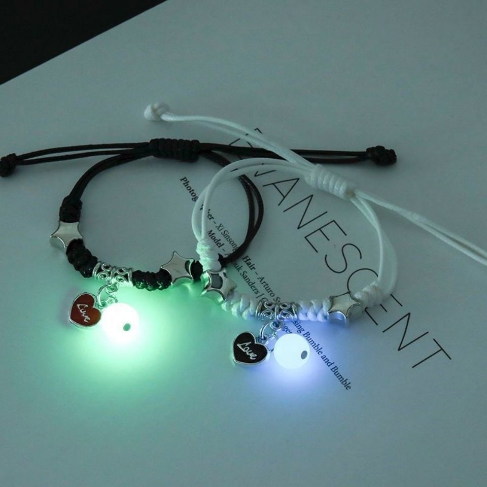 Popular Luminous Bracelet Female Student Two Girlfriends Friendship Korean Version Fashion Luminous Bracelet Male and Female Couples