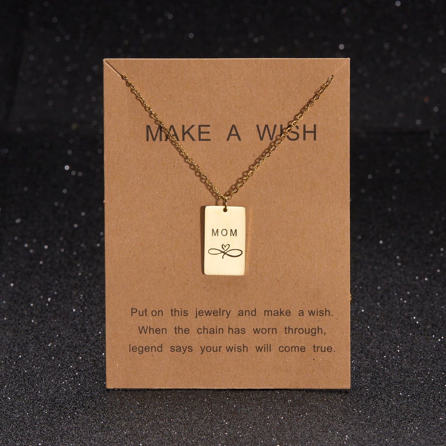 New Stylish Simple Mama Pendant Clavicle Chain Stainless Steel Letter Love Necklace Mother's Day Gift