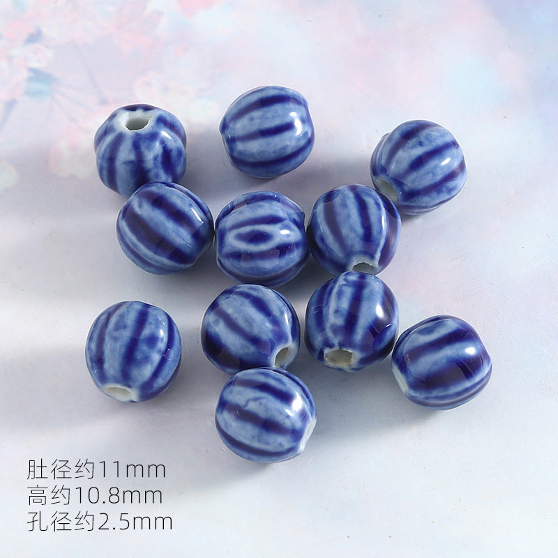 Ocean Wind Ceramic Beads Rabbit Conch Cat Claws Beaded Accessories Handmade Material DIY Loose Beads Bracelet Accessories