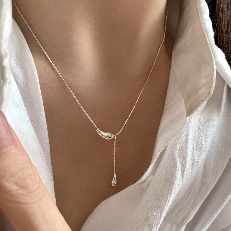 S925 Sterling Silver Premium Butterfly Necklace Gift Ins Female Niche Cold Wind Light Luxury Personalized Fashion Internet Celebrity Pendant