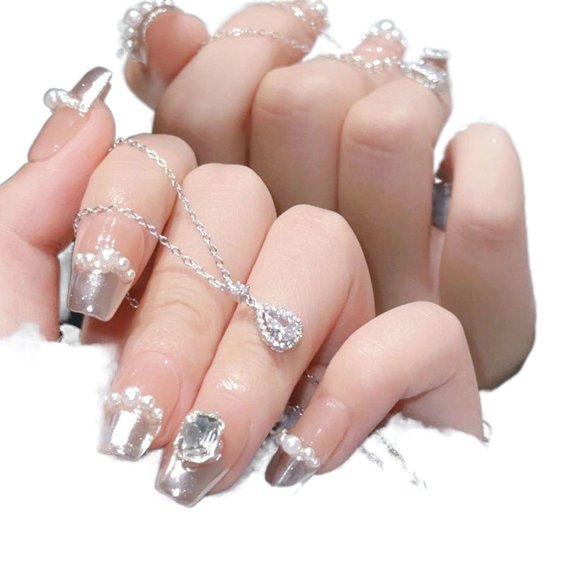 925 Silver Mermaid Tears Necklace Women's Ins Simple Light Luxury Temperament Premium Pendant Clavicle Chain Gift To Girlfriend