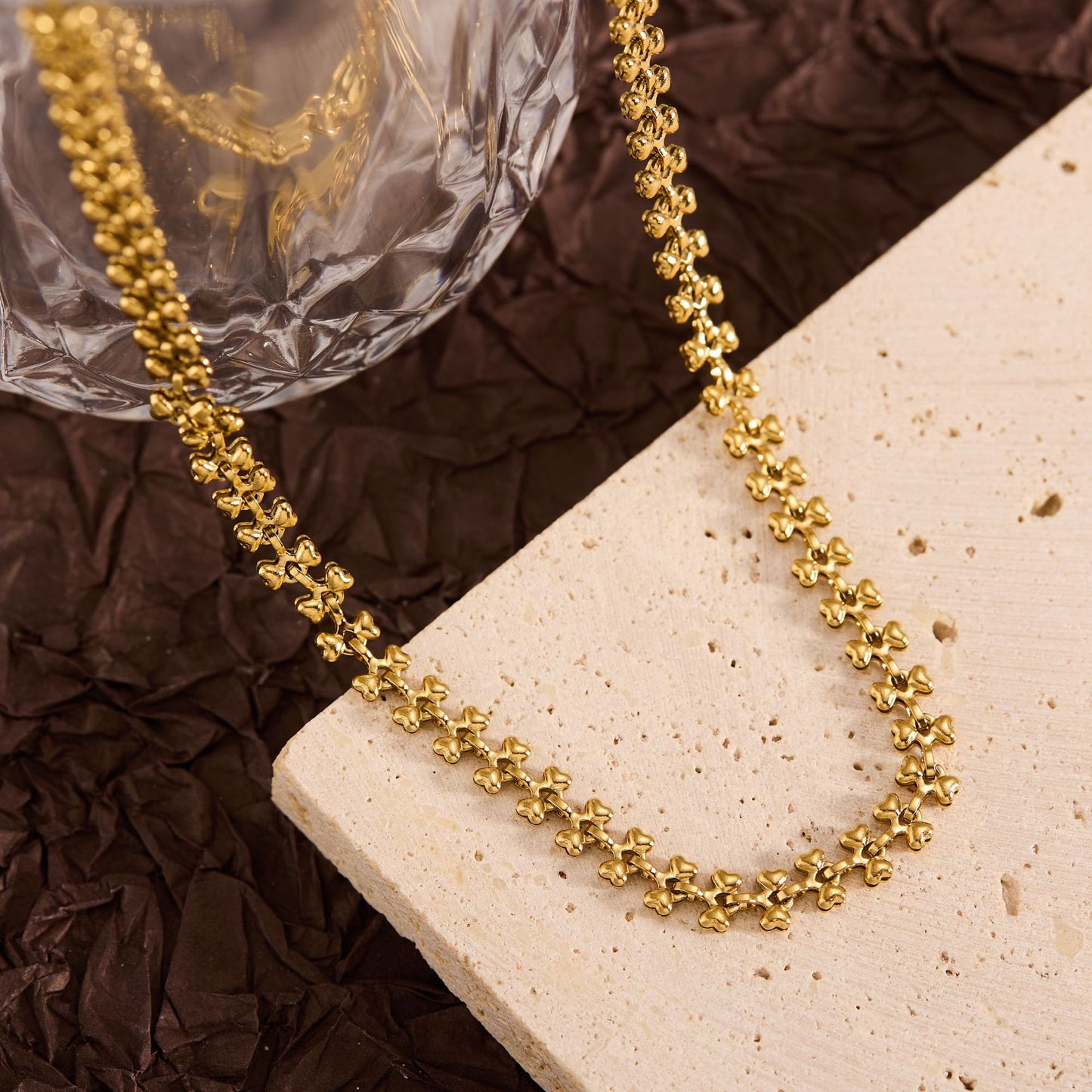 Summer New Titanium Steel Non-fading Versatile Necklace Light Luxury Simple Pendant Women's Necklace