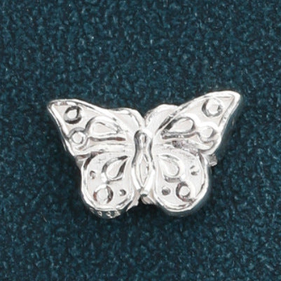 Foot Silver 999 Butterfly Bead Spacer Triangular Broken Silver Spacer Bamboo Bucket Bead Node High Rise Round Tube DIY Jewelry Accessories