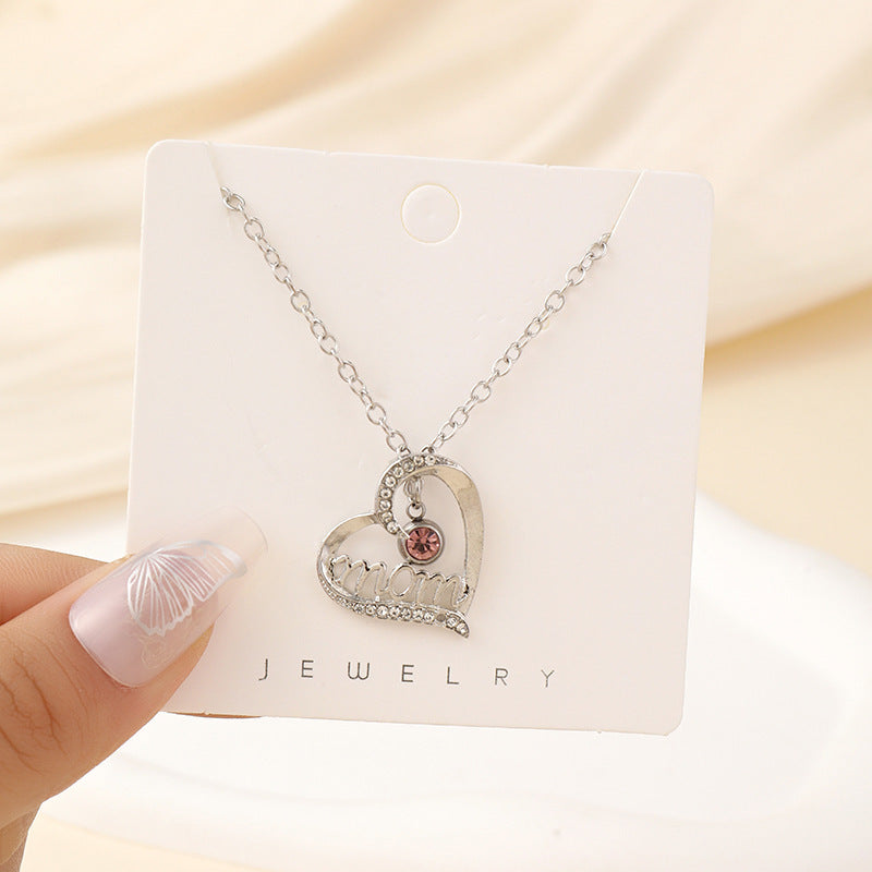 Thanksgiving Classic Love Mother's Day Pendant Gift for Mama Holiday Mother Necklace