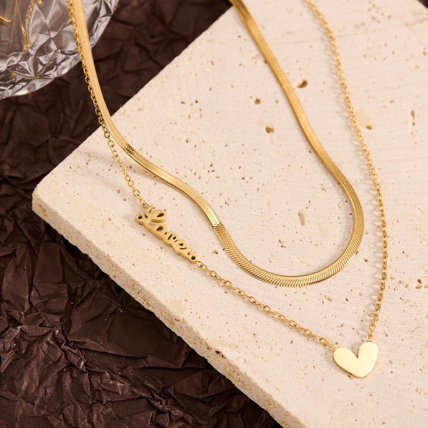 Summer New Titanium Steel Non-fading Versatile Necklace Light Luxury Simple Pendant Women's Necklace