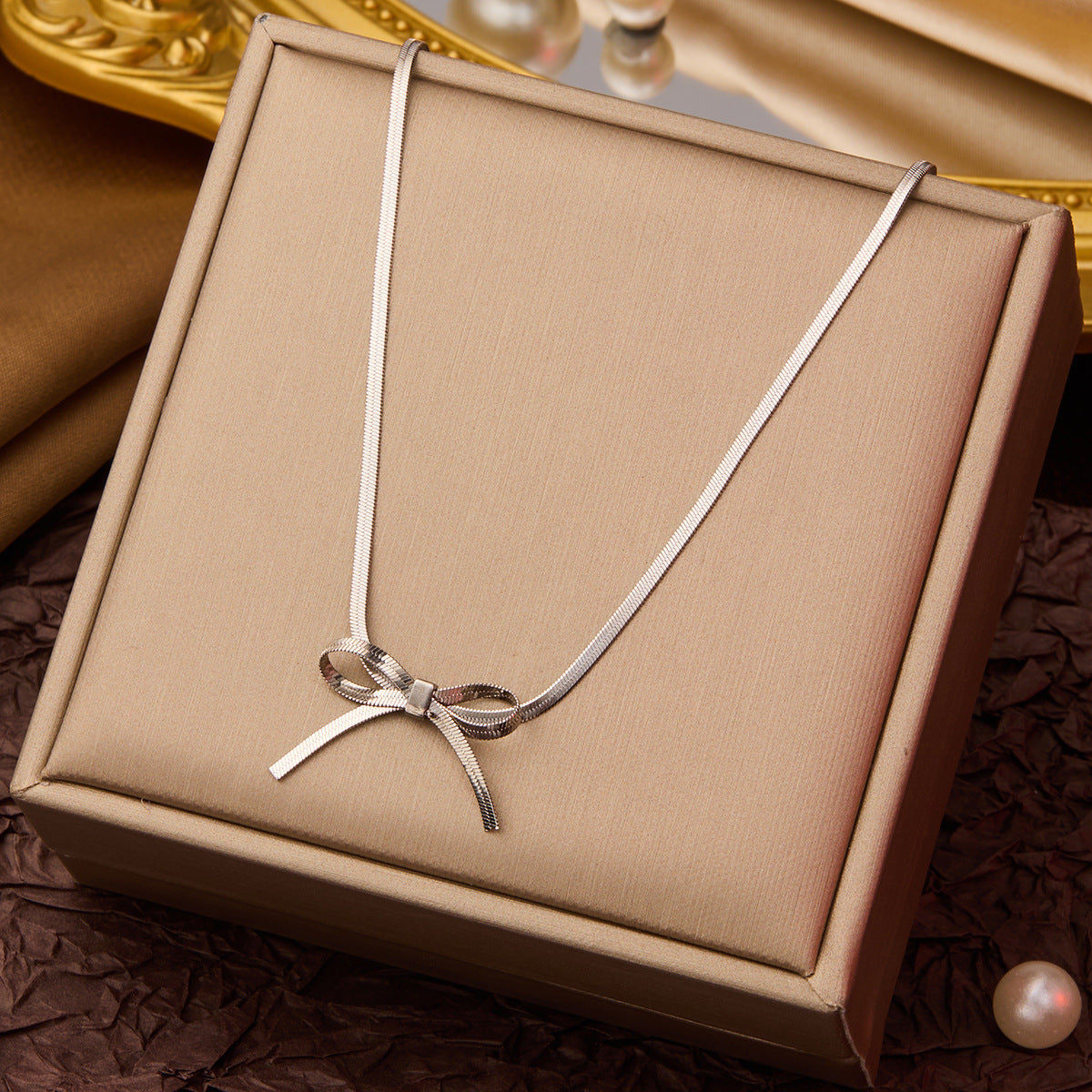 INS Style Titanium Steel Necklace Women's Premium Light Luxury Versatile Clavicle Chain