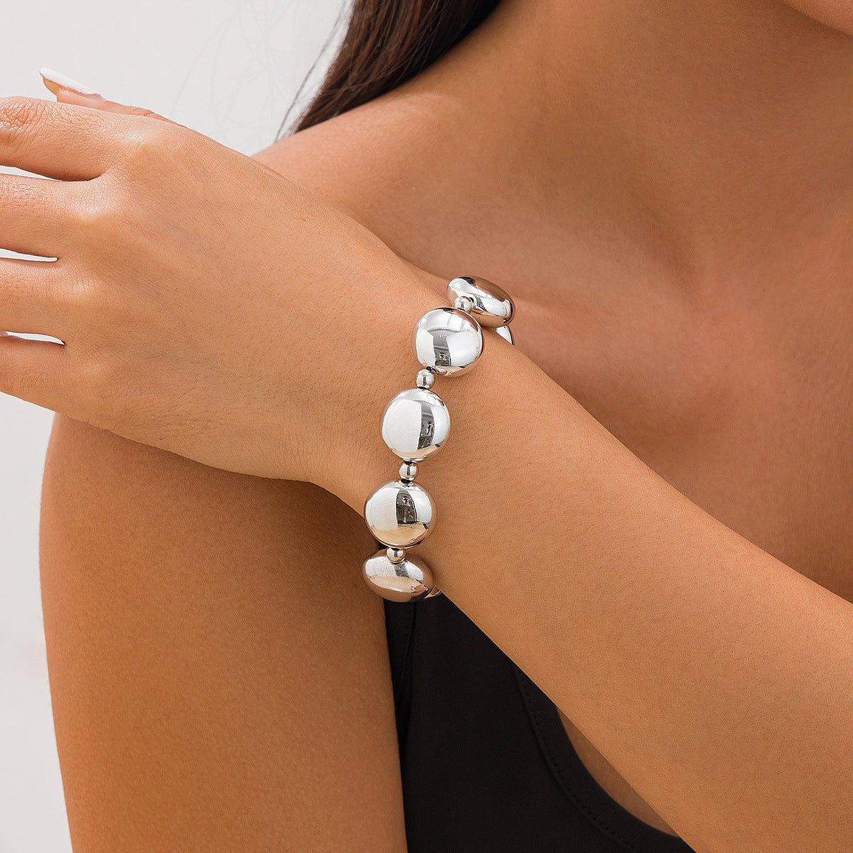 Glossy Geometric Bracelet Bracelet CCB Personalized Baroque Irregular Ladies Jewelry