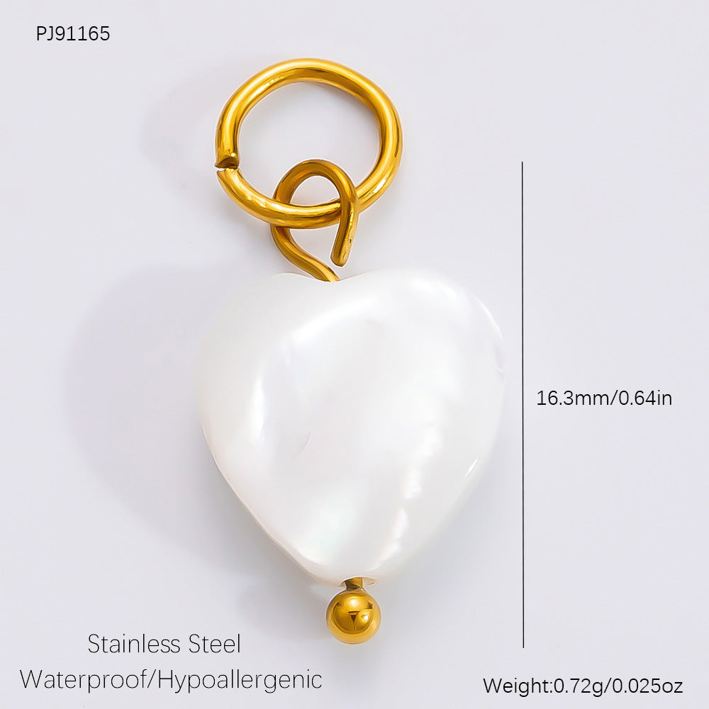 DIY Jewelry Accessories Do Not Fade, High-end Necklace Accessories Electroplated 18k Real Gold Stainless Steel Pendant Single Pendant