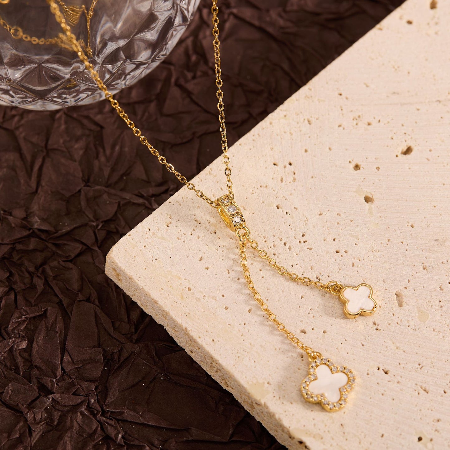 Summer New Titanium Steel Non-fading Versatile Necklace Light Luxury Simple Pendant Women's Necklace