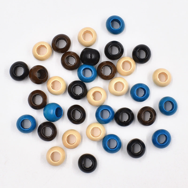 DIY Jewelry Accessories 20MM Large Hole Lotus Wood Beads, Hemu Round Beads, Wooden Beads Loose Beads, Wooden Beads Beaded Accessories