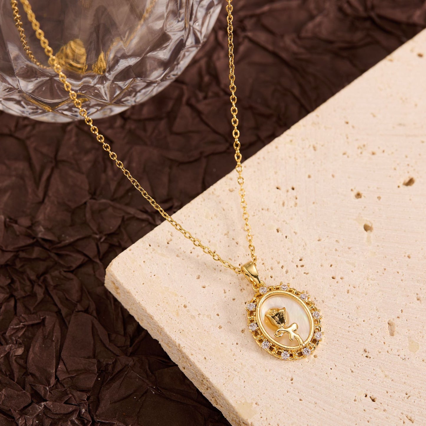 Summer New Titanium Steel Non-fading Versatile Necklace Light Luxury Simple Pendant Women's Necklace