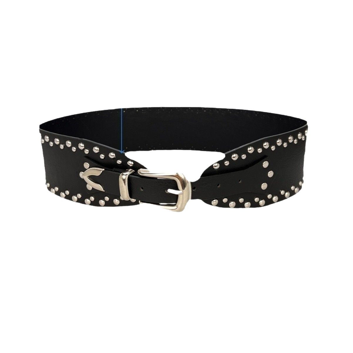 New Rivet Punk Wide Belt Personalized Spice Girl Fashion Versatile Retro Belt