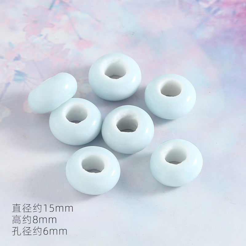 Ocean Wind Ceramic Beads Rabbit Conch Cat Claws Beaded Accessories Handmade Material DIY Loose Beads Bracelet Accessories