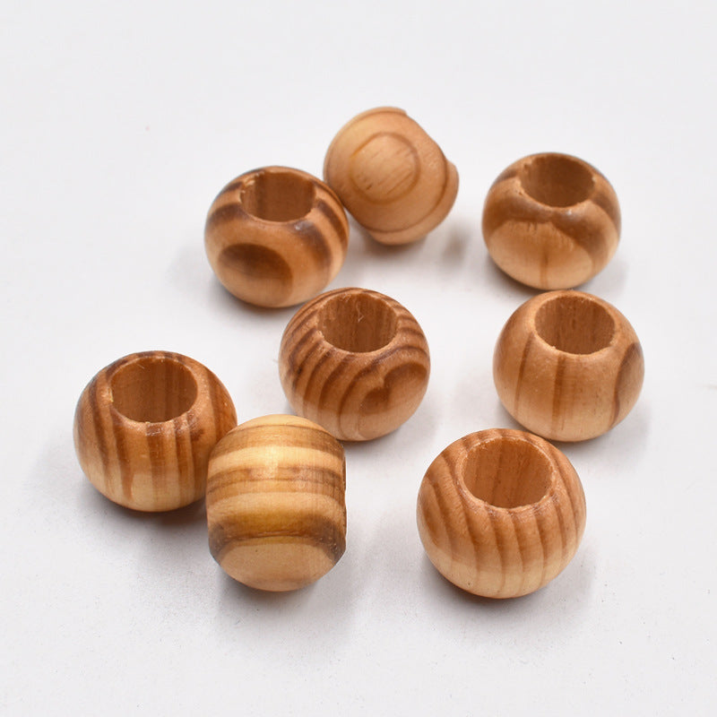 DIY Jewelry Accessories 20MM Large Hole Lotus Wood Beads, Hemu Round Beads, Wooden Beads Loose Beads, Wooden Beads Beaded Accessories